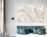 Smooth Silk Texture Canvas Print // Closeup Elegant Silk Luxury Cloth Texture Wall Art
