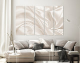 Smooth Silk Texture Canvas Print // Closeup Elegant Silk Luxury Cloth Texture Wall Art