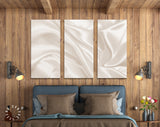 Smooth Silk Texture Canvas Print // Closeup Elegant Silk Luxury Cloth Texture Wall Art