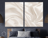 Smooth Silk Texture Canvas Print // Closeup Elegant Silk Luxury Cloth Texture Wall Art