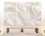 Smooth Silk Texture Canvas Print // Closeup Elegant Silk Luxury Cloth Texture Wall Art