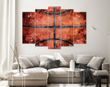 Basketball Canvas Print // Vintage Old Basketball Ball // Basketball Wall Art