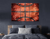 Basketball Canvas Print // Vintage Old Basketball Ball // Basketball Wall Art