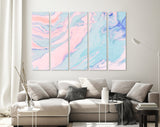 Blue Lagoon // Fluid Art Canvas Print // Acrylic Painting Wall Decor // Acrylic Flow Painting Printed on Canvas