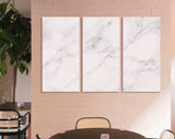 White Marble Canvas Print // Closeup White Marble Texture Canvas Wall Decor