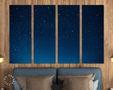 Starry Night Canvas Print // Night Sky full of Stars Wall Art