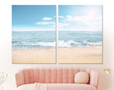 Seascape Canvas Print // Waves on the Beach Wall Art