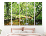 Forest Lake Canvas Print // The New Forest National Park Hampshire Wall Art