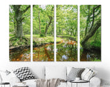 Forest Lake Canvas Print // The New Forest National Park Hampshire Wall Art