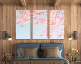 Cherry Blossom Canvas Print // Beautiful Sakura Flower Wall Art