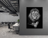 Lion Canvas Print // Office Wall Decor // Motivational Modern Art