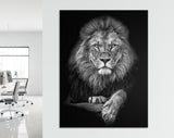 Lion Canvas Print // Office Wall Decor // Motivational Modern Art