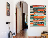 Books Canvas Wall Art // Piles of Books Canvas Print