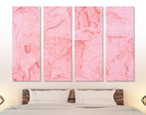 Strawberry Ice Cream Canvas Print // Closeup Strawberry Ice Cream Texture Wall Art