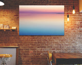 Calm Sea Sunset Canvas Print // Landscape Sunset On The Salt Water Lake Wall Art