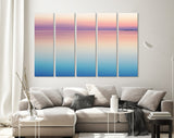 Calm Sea Sunset Canvas Print // Landscape Sunset On The Salt Water Lake Wall Art