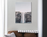 Waterfall Canvas Print // Seljalandsfoss Waterfall Iceland Wall Art