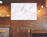 White Marble Canvas Print // Closeup White Marble Texture Canvas Wall Decor