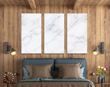 White Marble Canvas Print // Closeup White Marble Texture Canvas Wall Decor