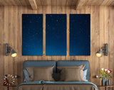 Starry Night Canvas Print // Night Sky full of Stars Wall Art