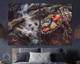 Mabon Collection Canvas Print // Autumn Equinox Mabon Crystal Set Wall Art