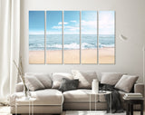 Seascape Canvas Print // Waves on the Beach Wall Art