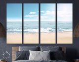 Seascape Canvas Print // Waves on the Beach Wall Art