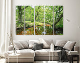 Forest Lake Canvas Print // The New Forest National Park Hampshire Wall Art