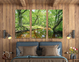 Forest Lake Canvas Print // The New Forest National Park Hampshire Wall Art