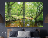 Forest Lake Canvas Print // The New Forest National Park Hampshire Wall Art