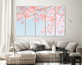 Cherry Blossom Canvas Print // Beautiful Sakura Flower Wall Art