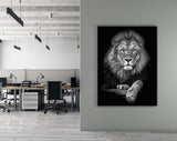 Lion Canvas Print // Office Wall Decor // Motivational Modern Art