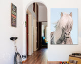 Blonde Horse Canvas Print // Portrait Of A Blonde Horse Wall Art