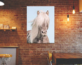 Blonde Horse Canvas Print // Portrait Of A Blonde Horse Wall Art