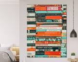 Books Canvas Wall Art // Piles of Books Canvas Print