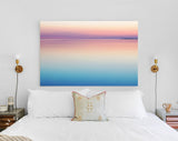 Calm Sea Sunset Canvas Print // Landscape Sunset On The Salt Water Lake Wall Art