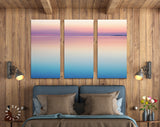 Calm Sea Sunset Canvas Print // Landscape Sunset On The Salt Water Lake Wall Art