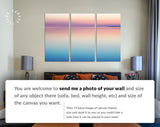 Calm Sea Sunset Canvas Print // Landscape Sunset On The Salt Water Lake Wall Art