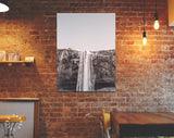 Waterfall Canvas Print // Seljalandsfoss Waterfall Iceland Wall Art