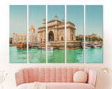 Gateway of India Canvas Print // The Taj Mahal Palace Hotel and Gateway of India