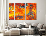 Lava Flow // Fluid Art Canvas Print // Acrylic Painting Wall Decor // Acrylic Flow Painting Printed on Canvas