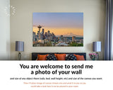 Seattle Sunrise Canvas Print // Seattle Sunrise and Mount Rainier // Wall Art