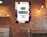 Love Yourself Canvas Print // Love Yourself As Much As You Love Toxic Men With A Good Dick // Canvas Wall Decor