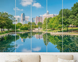 Charlotte Canvas Print // Charlotte North Carolina Skyline from Marshall Park // Wall Art