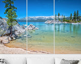 Lake Tahoe Canvas Print // Lake Tahoe View at D L Bliss State Park // Canvas Wall Art