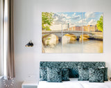 Dublin Canvas Print // Saint Paul's Church and the River Liffey in Dublin Ireland