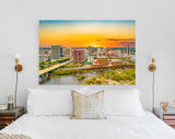 Richmond Skyline Canvas Print // Richmond Virginia Downtown Skyline // Canvas Wall Decor