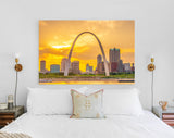 St Louis Skyline Canvas Print // St. Louis Missouri USA Skyline // Canvas Wall Art