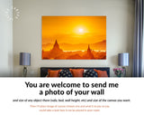 Bagan Canvas Print // Bagan Myanmar Temples In The Archaeological Zone // Canvas Wall Decor