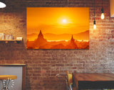 Bagan Canvas Print // Bagan Myanmar Temples In The Archaeological Zone // Canvas Wall Decor